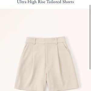 High rise tailored shorts